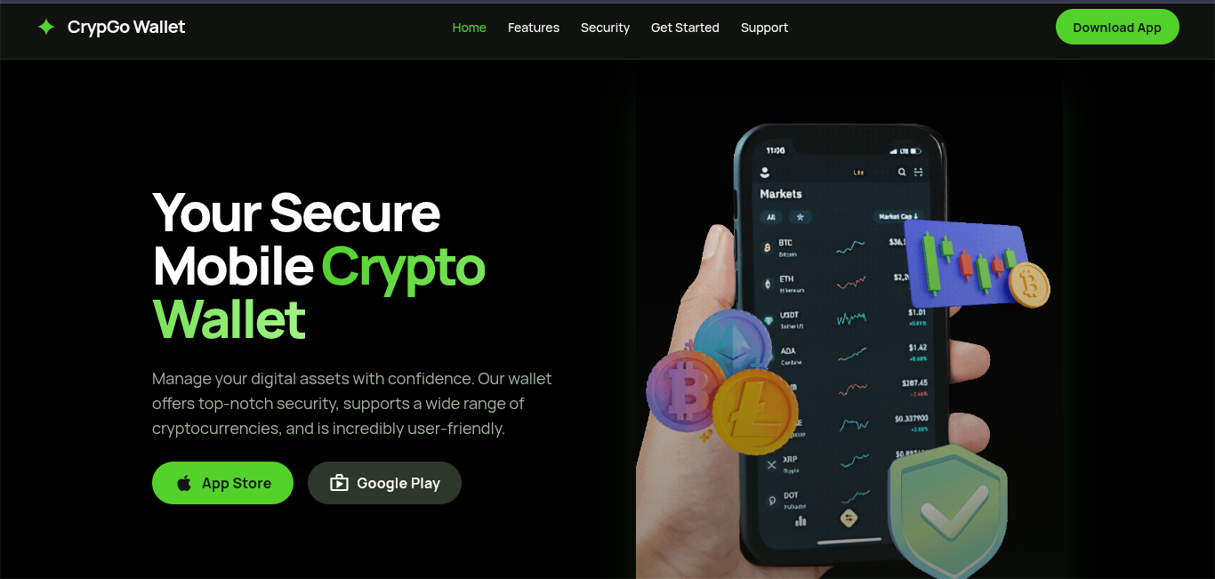 Crypgo Mobile Cryptocurrency Wallet